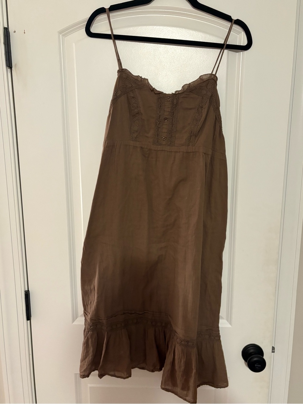Brown Spaghetti Strap Sundress